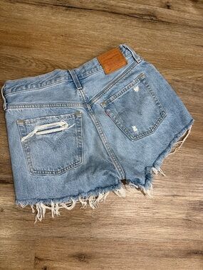 Levi’s 501 Light Blue Denim Cutoff Shorts - Vintage-Inspired Jean Shorts
